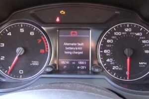 Audi Alternator Fault Battery Not Charging
