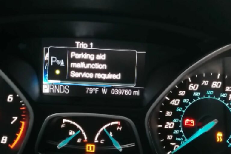 "Park Aid Malfunction Service Required Ford" (100 Fixed