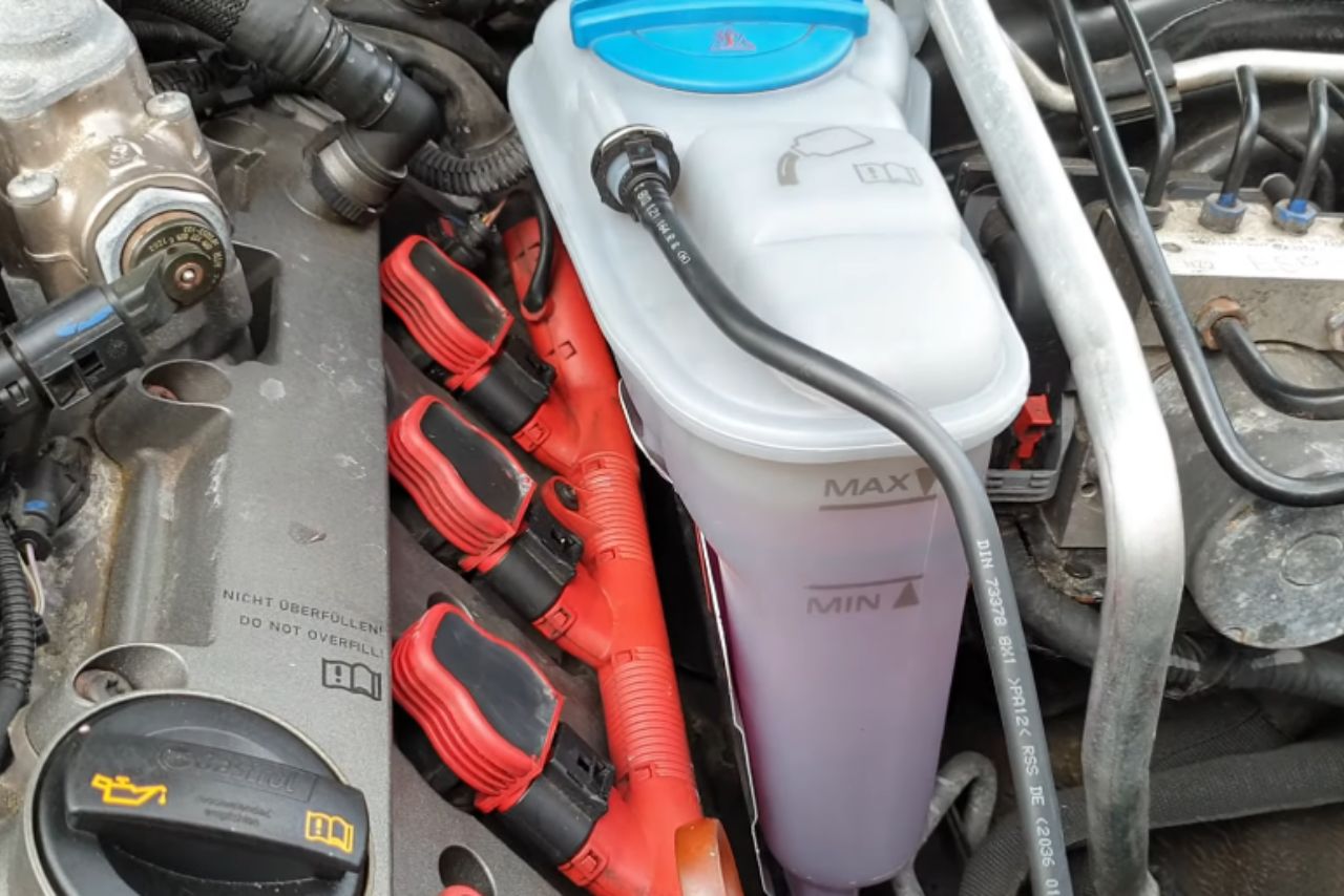 Switch Off Engine and Check Coolant Level On Audi