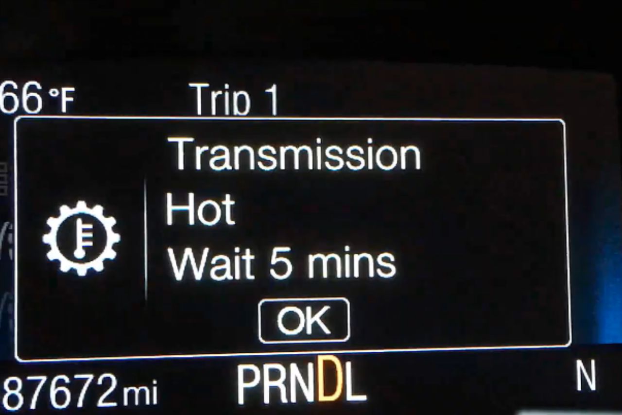 Transmission Hot, Wait 5 Minutes Mean