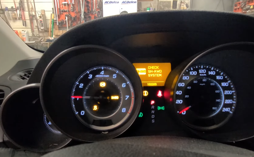 Acura MDX Check SH AWD System