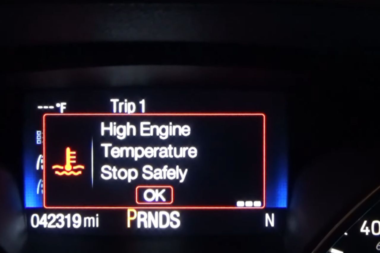 High Engine Temperature Stop Safely