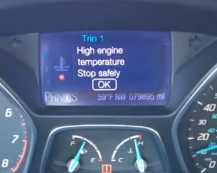 High Engine Temperature Stop Safely