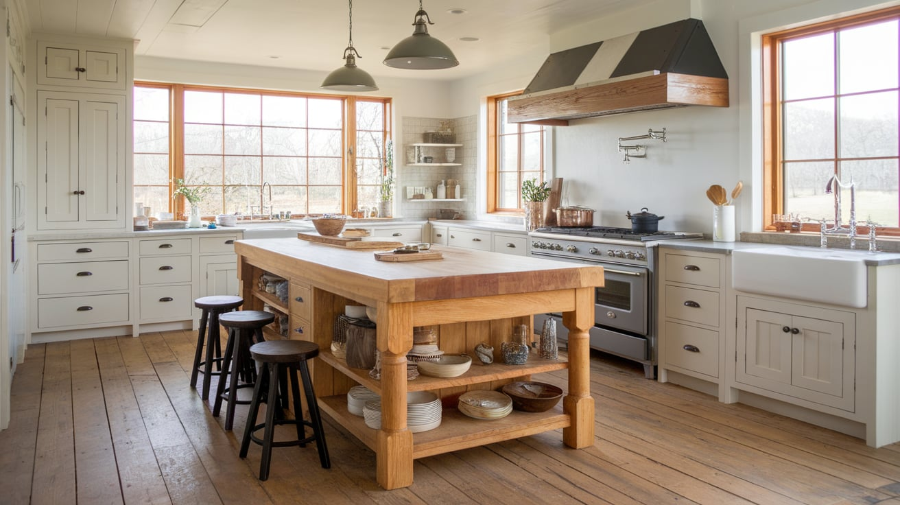 24 Farmhouse Kitchen Island Ideas